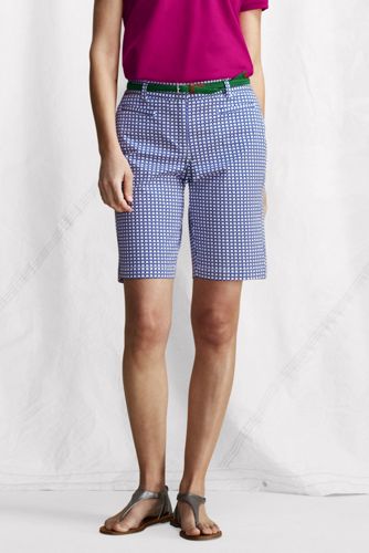 Women's Fit 2 Pattern Stretch Chino Bermuda Shorts