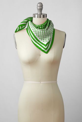 Women's Multi Dot Silk Square