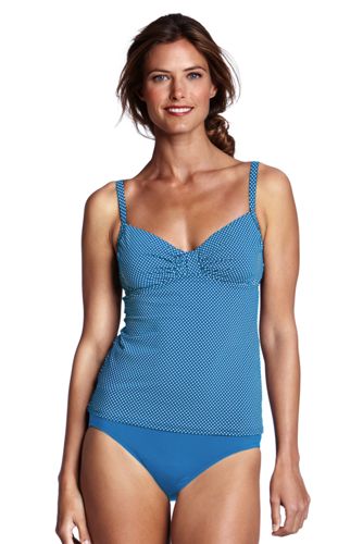 Women's Beach Living Ruched Tankini Top