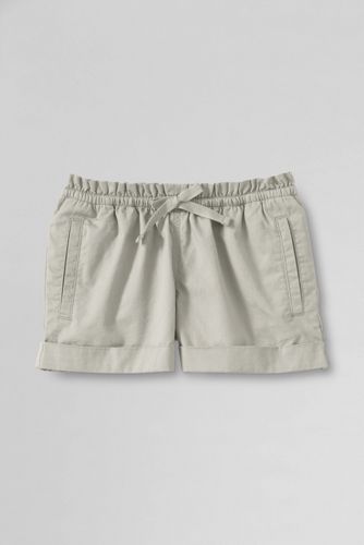 Girls' Cotton Twill Pull-on Shorts