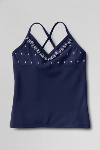 Girls' Cape May Cutie Eyelet Tankini Top