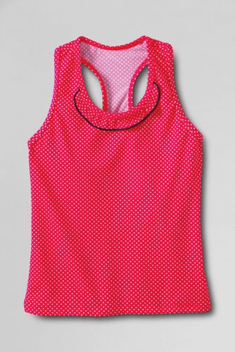 Girls' Cape May Cutie Ruffle Neck Tankini Top
