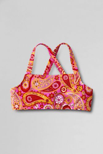 Girls' Sand Candy Crossback Sparkle Bikini Top