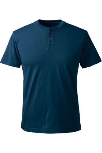 【ランズエンド LANDS' END】メンズ・スーパーT/ヘンリー/半袖 ランズエンド