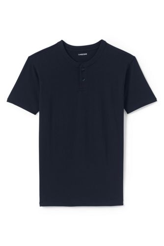 【ランズエンド LANDS' END】メンズ・スーパーT/ヘンリー/半袖 ランズエンド