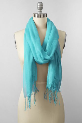 Women's Solid Fringe Scarf