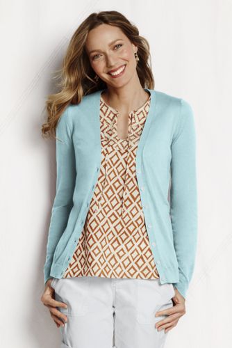 Women's Long Sleeve Summer Supima Cardigan