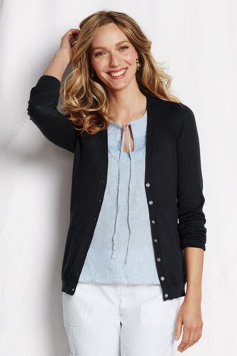 Women's Long Sleeve Summer Supima Cardigan