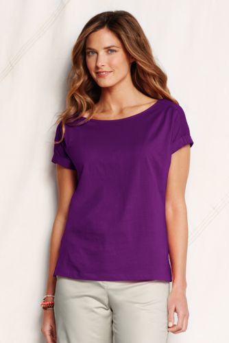 Women's Lightweight Jersey Boatneck Tee