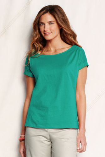 Women's Lightweight Jersey Boat Neck Tee