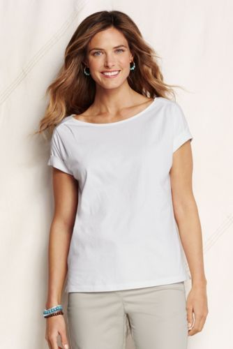 Women's Lightweight Jersey Boat Neck Tee