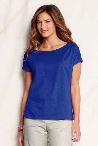 Women's Lightweight Jersey Boat Neck Tee