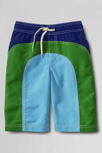 Boys' Colorblock Pieced Swim Trunks