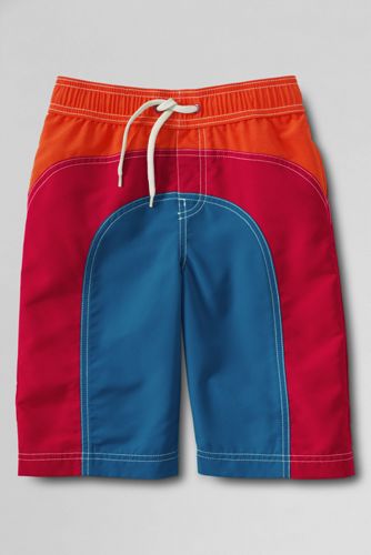 Boys' Colorblock Pieced Swim Trunks