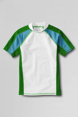 Boys' Short Sleeve Colorblock Rash Guard
