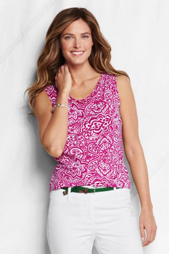 Women's Lightweight Cotton Modal Print Shell