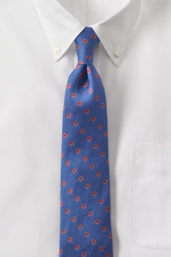Men's Silk Linen Starburst Necktie