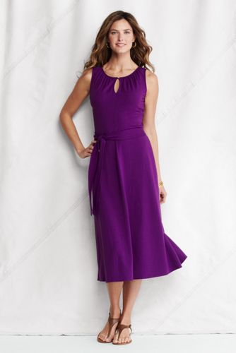 Women's Cotton Modal Keyhole Dress
