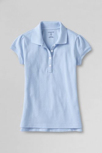 School Uniform Girls' Short Sleeve New Mesh Polo