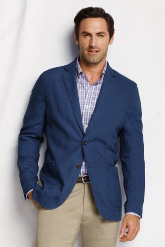 【ランズエンド LANDS' END】メンズ・リネン・ソフトテーラード・ジャケット