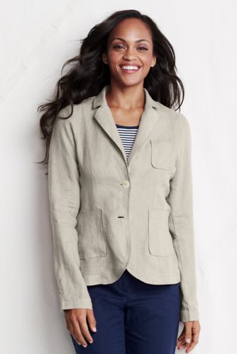 Leinen/Baumwoll-Blazer für Damen