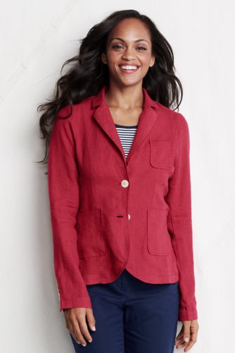 Leinen/Baumwoll-Blazer f&uuml;r Damen