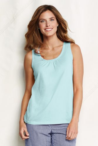 Women's Lightweight Jersey Ruffle Tank Top
