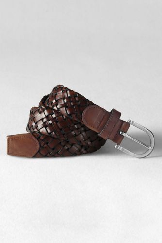 Men's Bias Leather Braid Belt
