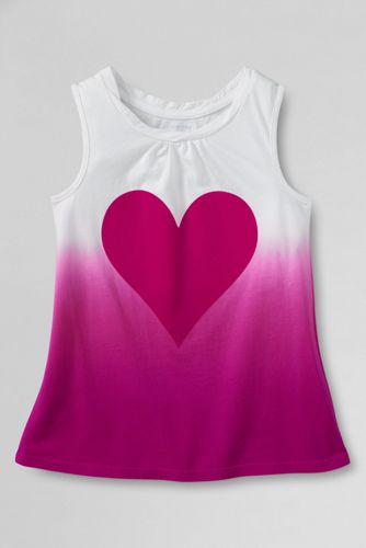 Girls' Chalkboard Heart Graphic Twisted Tank Top