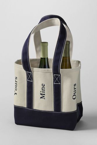 Six Bottle Canvas Wine Tote