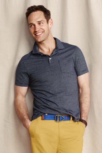 Men's Vintage Jersey Pocket Polo