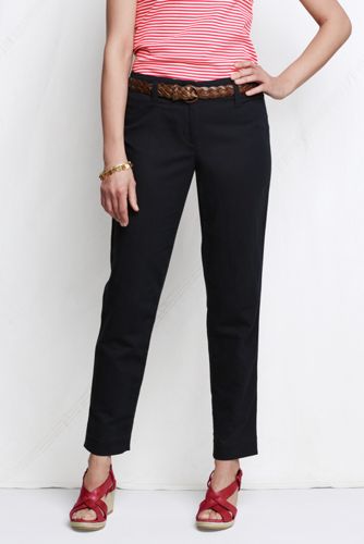 Women's Linen/Cotton Slim Ankle Trousers