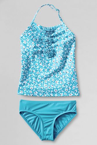 Girls' Wild Flower Tankini Set