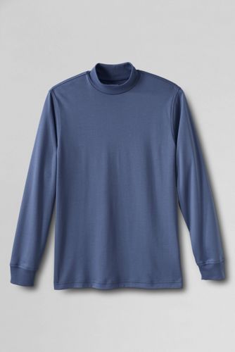 【ランズエンド LANDS' END】スーピマ・インターロック／ハイネック／長袖