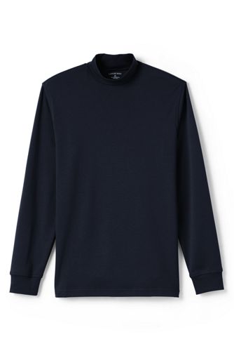 【ランズエンド LANDS' END】スーピマ・インターロック／ハイネック／長袖