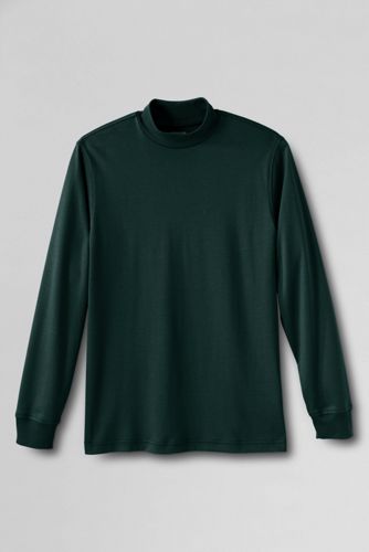 【ランズエンド LANDS' END】スーピマ・インターロック／ハイネック／長袖