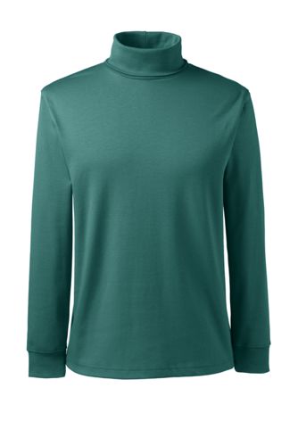 【ランズエンド LANDS' END】スーピマ・インターロック/タートルネック/長袖 ランズエンド