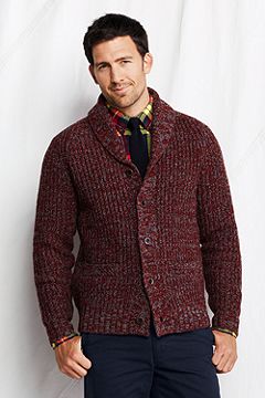 Lambswool Shaker Shawl Collar Cardigan 437009