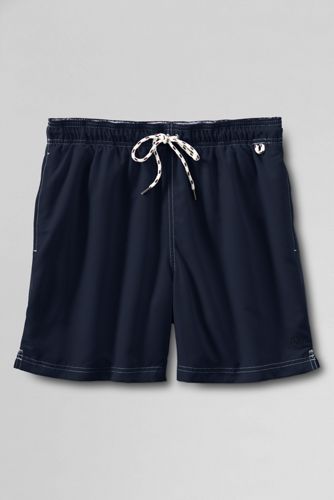  Men's Plain Logo Swim Shorts 