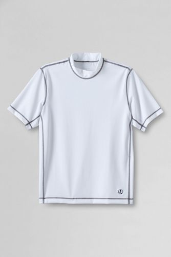 Men's Short Sleeve Lighthouse Mockneck Rash Guard