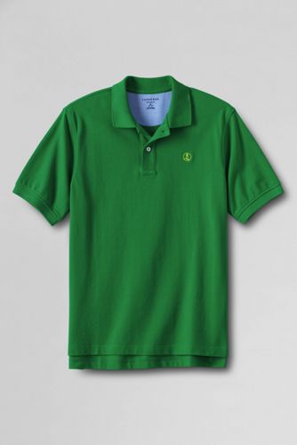 Men's Sporty Short Sleeve Logo Piqué Polo