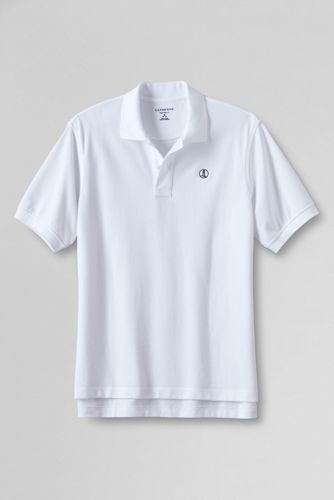 Men's Sporty Short Sleeve Logo Piqu&eacute; Polo