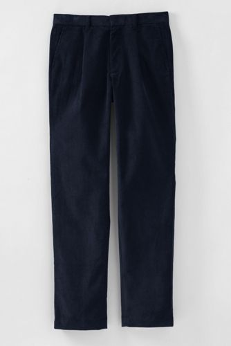 【ランズエンド LANDS' END】メンズ・コーデュロイ・パンツ/10ウェール/脚長シングルプリーツ ランズエンド