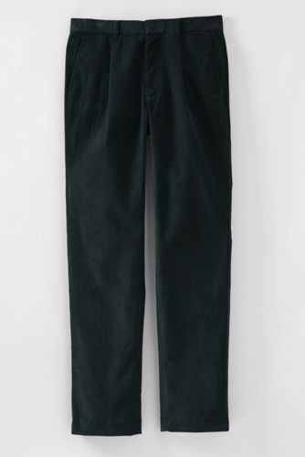 【ランズエンド LANDS' END】メンズ・コーデュロイ・パンツ/10ウェール/脚長シングルプリーツ ランズエンド