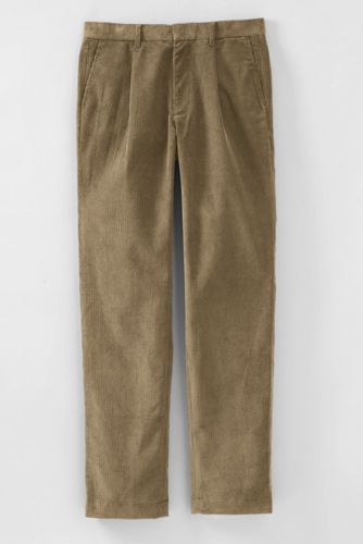 【ランズエンド LANDS' END】メンズ・コーデュロイ・パンツ/10ウェール/脚長シングルプリーツ ランズエンド