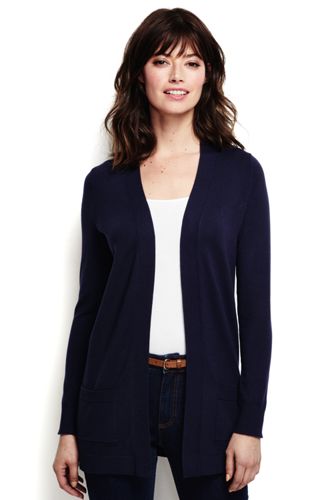 lands end open front cardigan