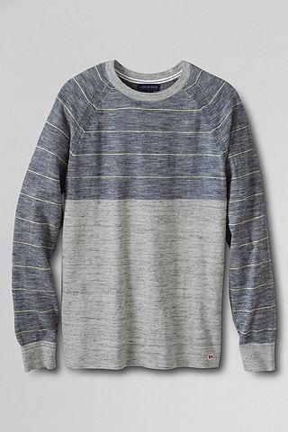 Mariner Stripe Tee Sweater 460767: Light Gray Jaspe