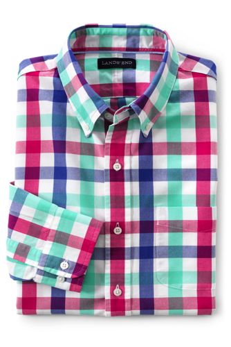 Men's Traditional Fit Patterned Sail Rigger Oxford Shirt 
