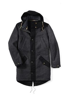 Wool Blend Insulated Parka 464089