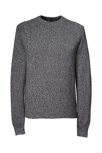 Men's Drifter Cotton Marl Crewneck Sweater - Black/Ivory Marl